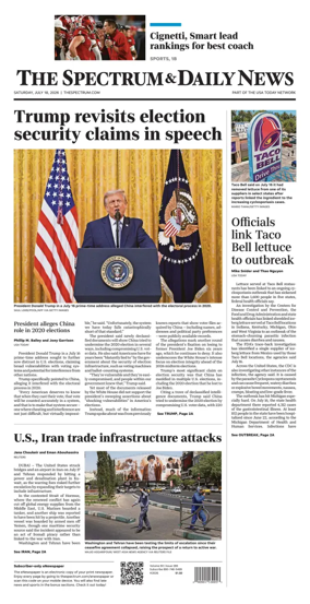 Cover of The Spectrum & Daily News