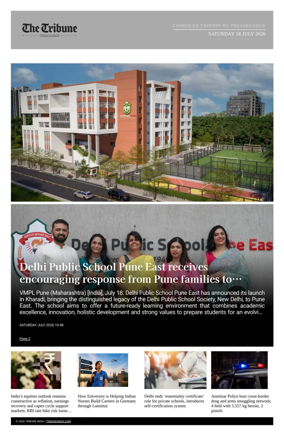 Cover of Tribune India - Compiled Edition