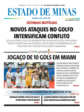 Cover of Estado de Minas (Brazil)