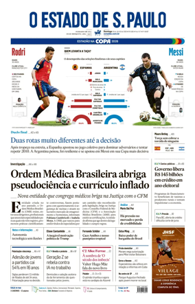 Cover of O Estado de S. Paulo