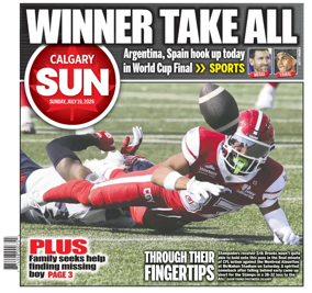 Cover of Calgary Sun