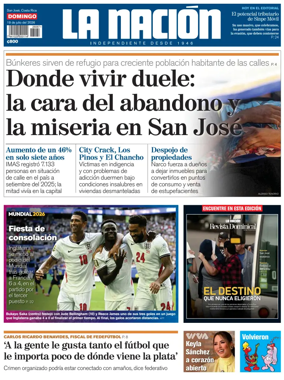 Cover of La Nacion (Costa Rica)