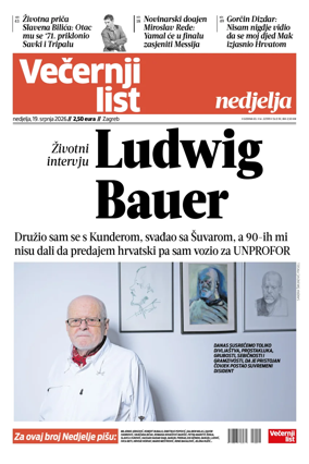 Cover of Vecernji list - Zagreb