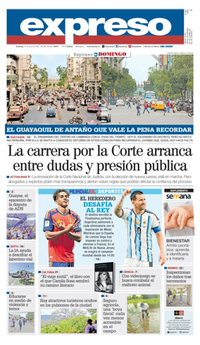 Cover of Diario Expreso