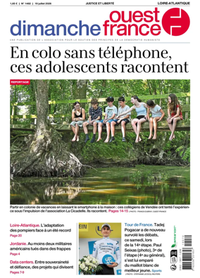 Cover of Dimanche Ouest France (Loire-Atlantique)