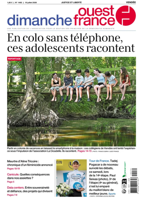Cover of Dimanche Ouest France (Vendee)