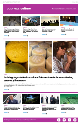Cover of Euronews Culture and Sport (Spanish) Compiled Edition