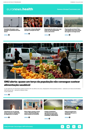 Cover of Euronews Health (Portuguese)