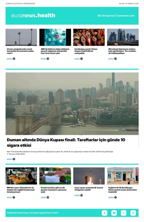 Cover of Euronews Health (Turkish) Compiled Edition