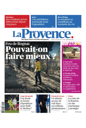 Cover of La Provence Martigues-Istres-Vitrolles-Marignane