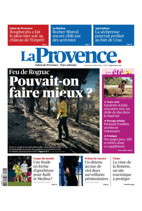 Cover of La Provence Salon-de-Provence / Pays salonais