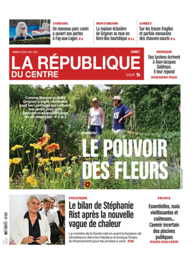 Cover of La Republique du Centre (Orleans - Loiret))