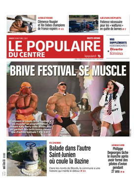 Cover of Le Populaire du Centre (Haute-Vienne)