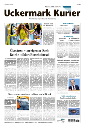 Cover of Prenzlauer Zeitung