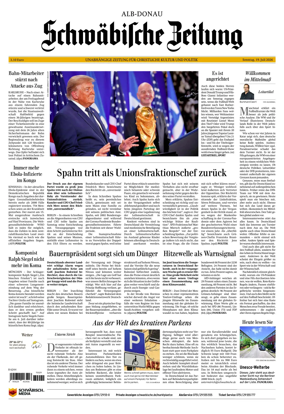 Cover of Schwabische Zeitung (Alb-Donau)