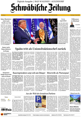 Cover of Schwabische Zeitung (Bad Waldsee / Aulendorf)