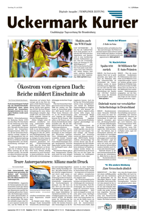 Cover of Templiner Zeitung
