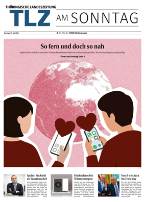 Cover of Thuringische Landeszeitung (TLZ am Sonntag)
