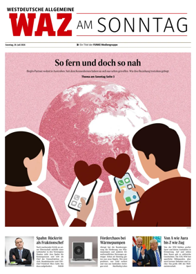 Cover of Westdeutsche Allgemeine Zeitung (WAZ am Sonntag)