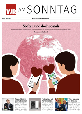 Cover of Westfalische Rundschau (WR am Sonntag)