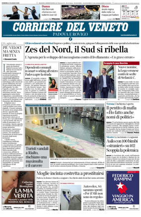 Cover of Corriere del Veneto (Padova e Rovigo)