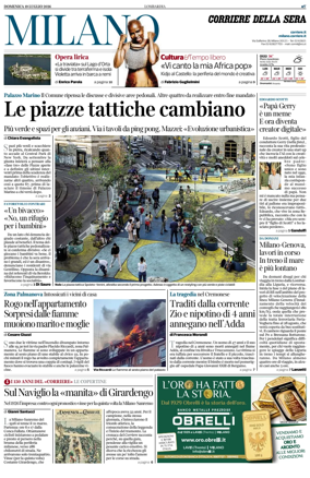 Cover of Corriere della Sera (Milano)
