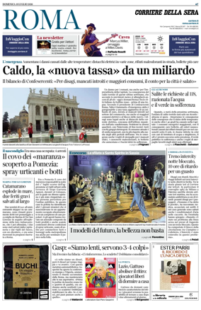 Cover of Corriere della Sera (Roma)