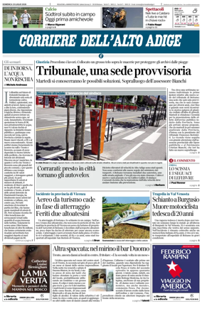 Cover of Corriere dell'Alto Adige