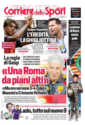 Cover of Corriere dello Sport (Lazio)