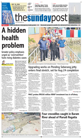 Cover of The Borneo Post (Sarawak)