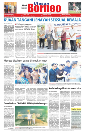 Cover of Utusan Borneo (Sabah)