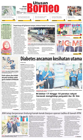 Cover of Utusan Borneo (Sarawak)