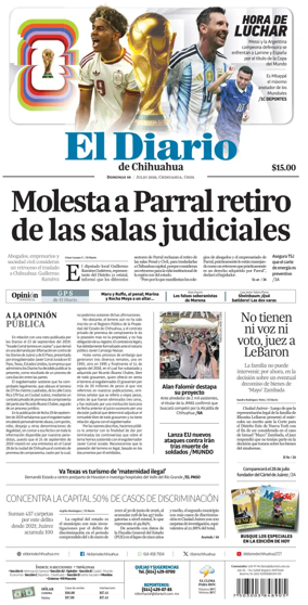 Cover of El Diario de Chihuahua