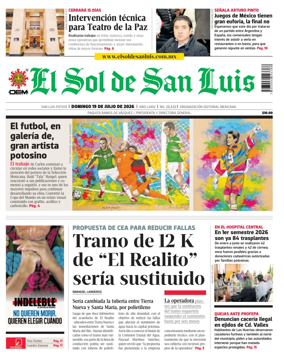 Cover of El Sol de San Luis Potosi