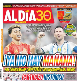 Cover of Periodico Al Dia (Salamanca)