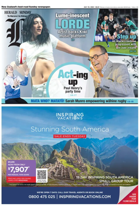 Cover of Herald on Sunday