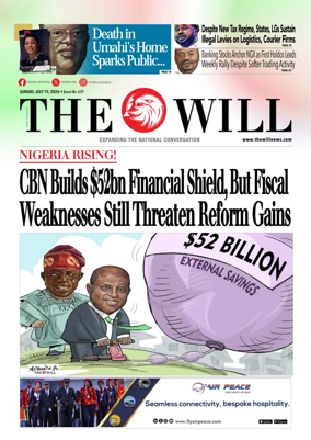 Cover of THEWILL NEWSPAPER
