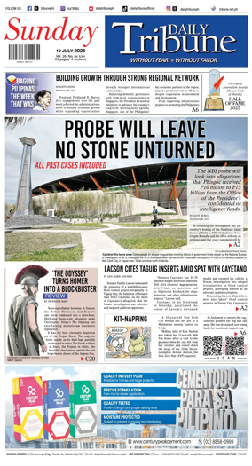 Cover of Daily Tribune (Philippines)