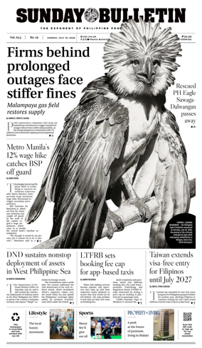 Cover of Manila Bulletin