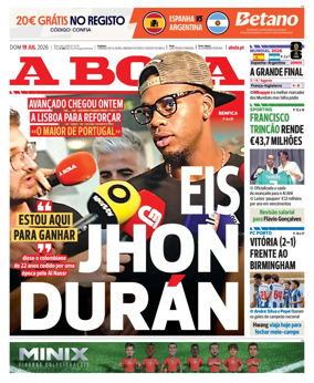 Cover of A BOLA (Portuguese)