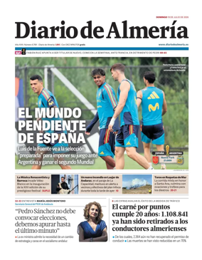 Cover of Diario de Almeria
