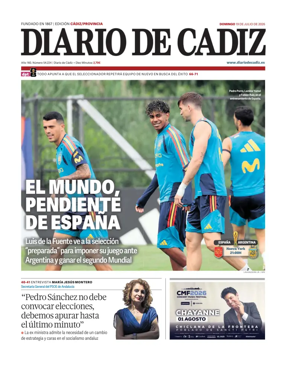 Cover of Diario de Cadiz