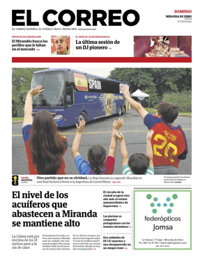 Cover of El Correo (Miranda de Ebro)