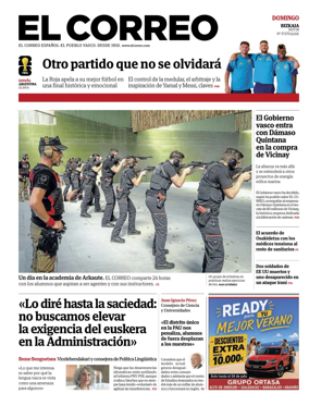 Cover of El Correo (Vizcaya)