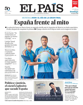 Cover of EL PAIS primera edicion