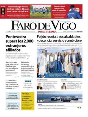 Cover of Faro de Vigo (Pontevedra)