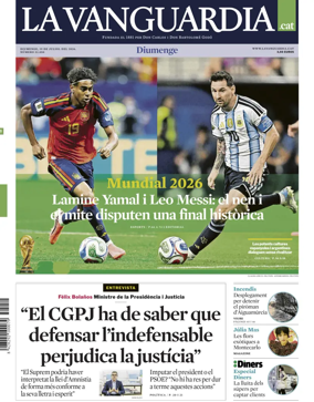 Cover of La Vanguardia (Catalonia - 1st edition)