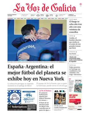 Cover of La Voz de Galicia (Barbanza)