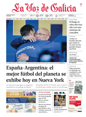 Cover of La Voz de Galicia (Carballo)
