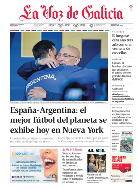 Cover of La Voz de Galicia (Viveiro)